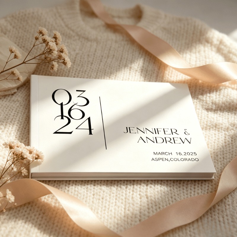 Custom Wedding Guest Book, Gue - Photography Book ulasan dan harga