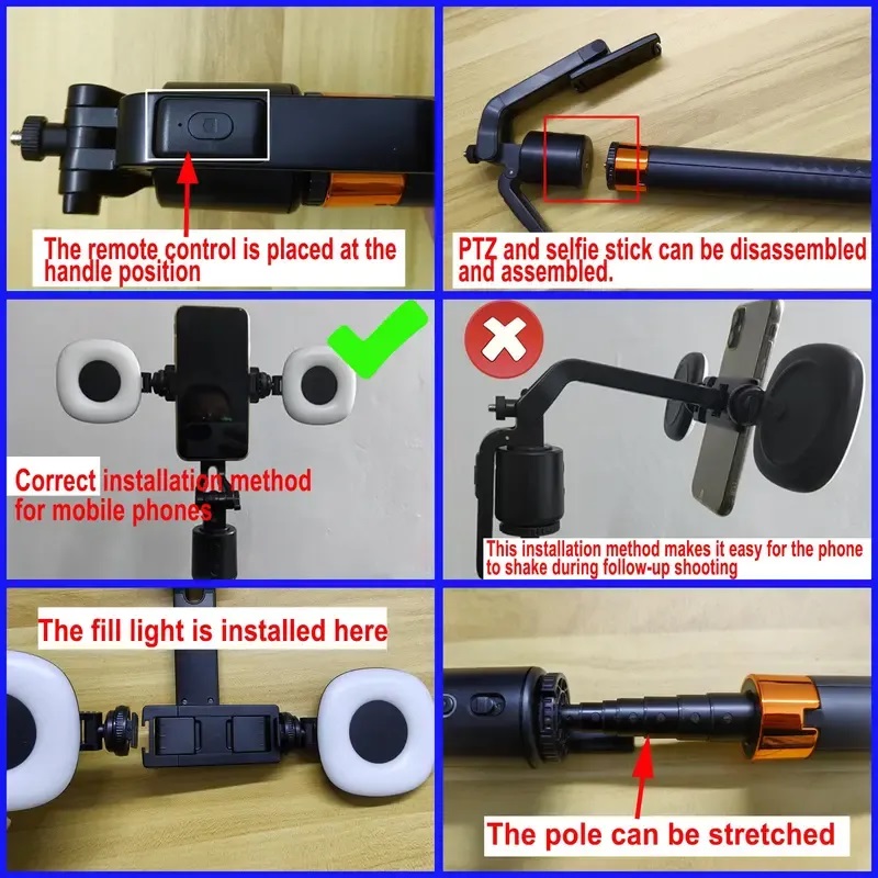 Selfie Stick Tripod Rechargeab - Photography Basics ulasan dan harga