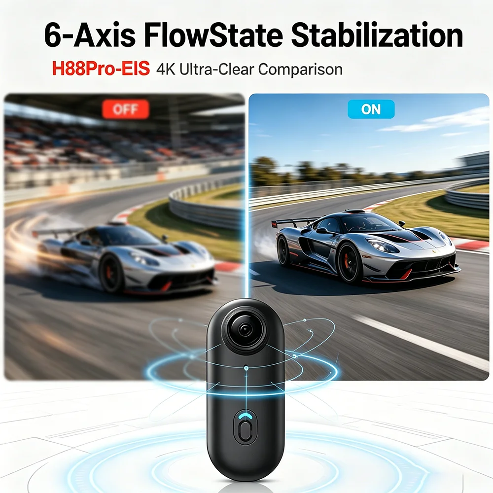 H88Pro 4K HD Mini Action Camer - Photographic Memory ulasan dan harga