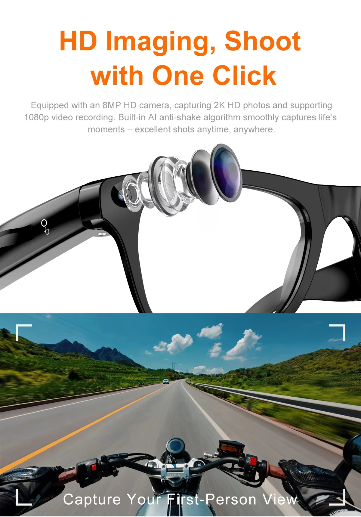 Lenovo Smart Camera Glasses HD - Photography Japanese ulasan dan harga