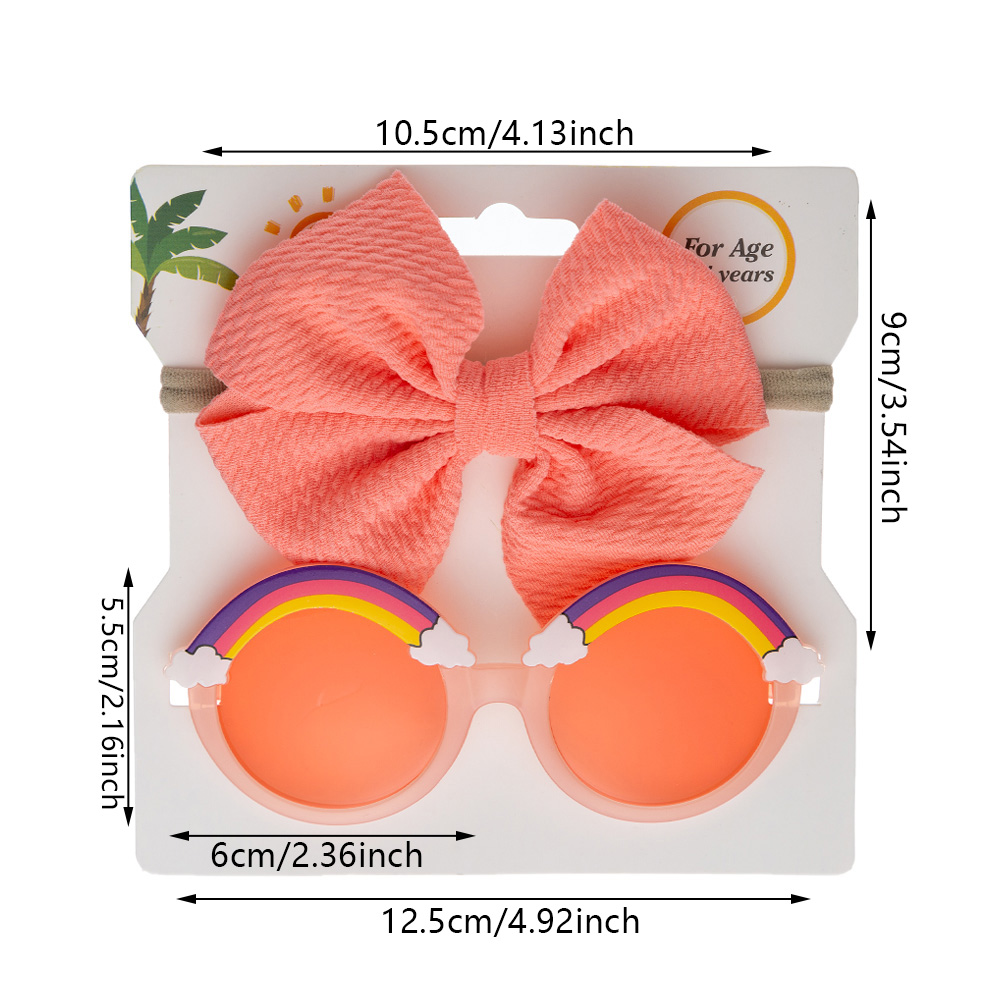 2Pcs/Set Rainbow Baby Sunglass - Photography Cheat Sheet ulasan dan harga
