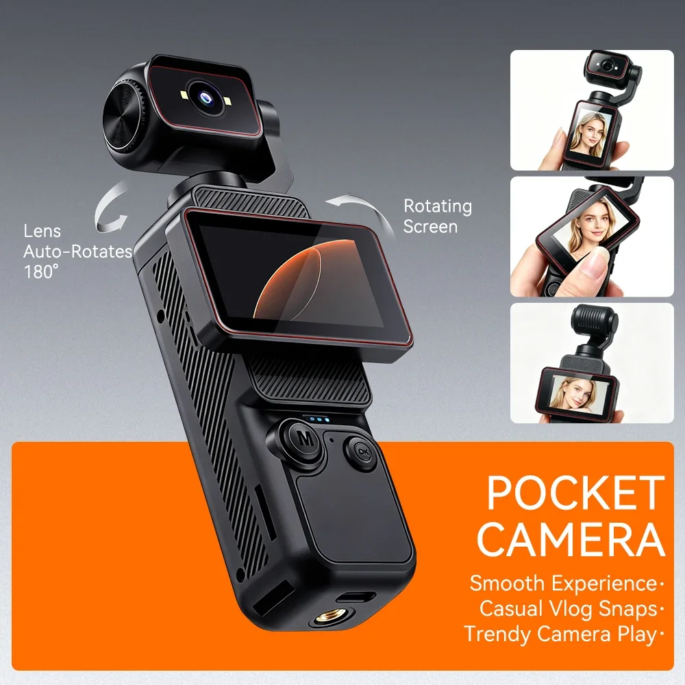 New Pocket Handheld Vlog Camer - Photographic Memory ulasan dan harga