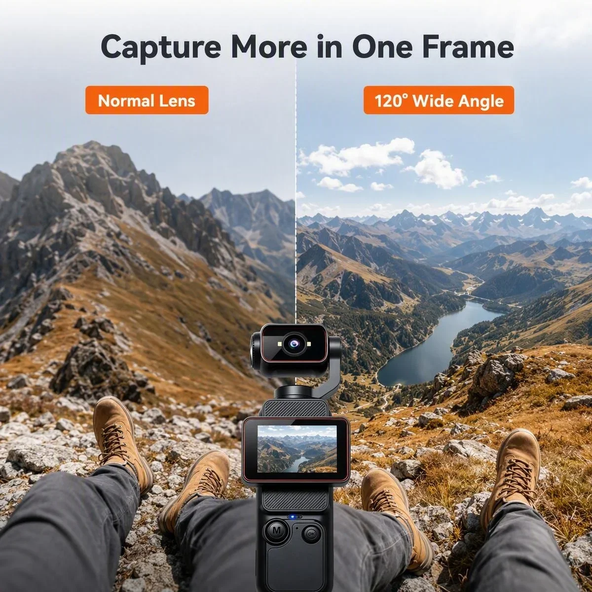 New Pocket Handheld Vlog Camer - Photographic Memory ulasan dan harga
