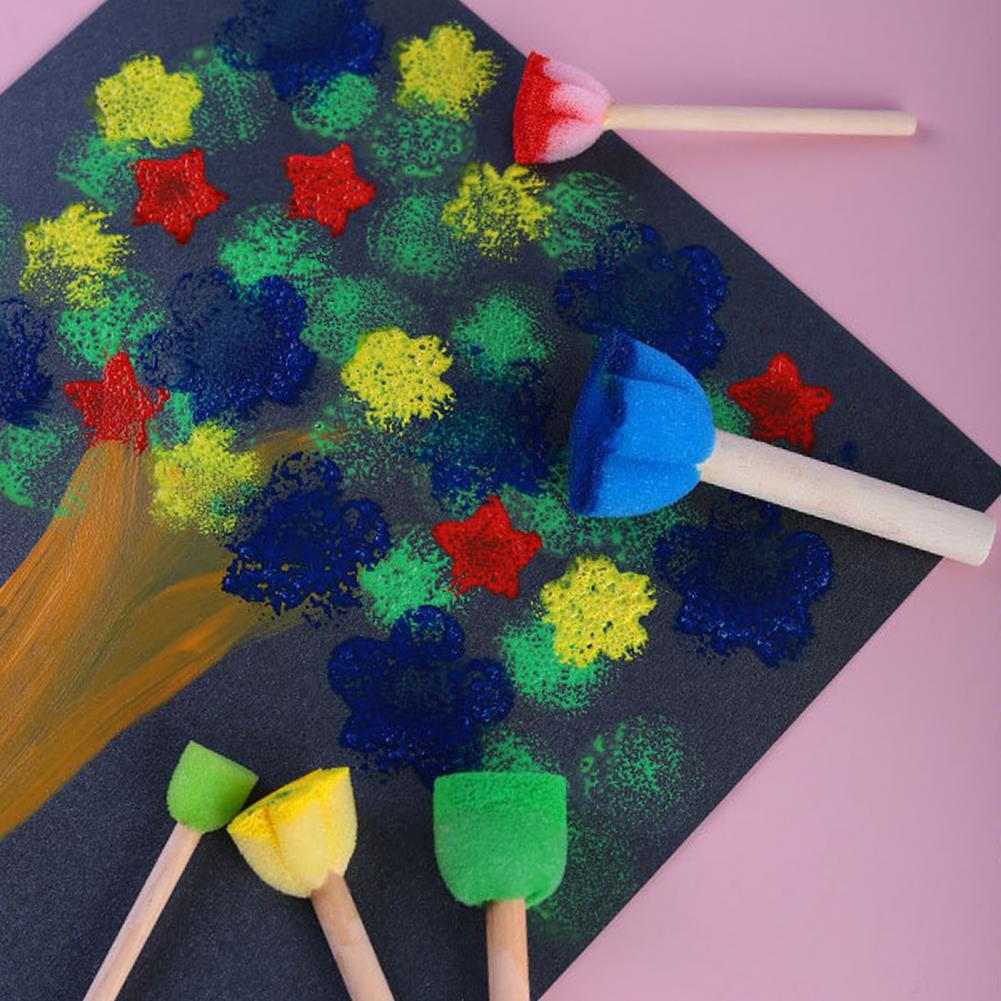 5Pcs/set Art Paint Sponge Stam - Photography Design ulasan dan harga