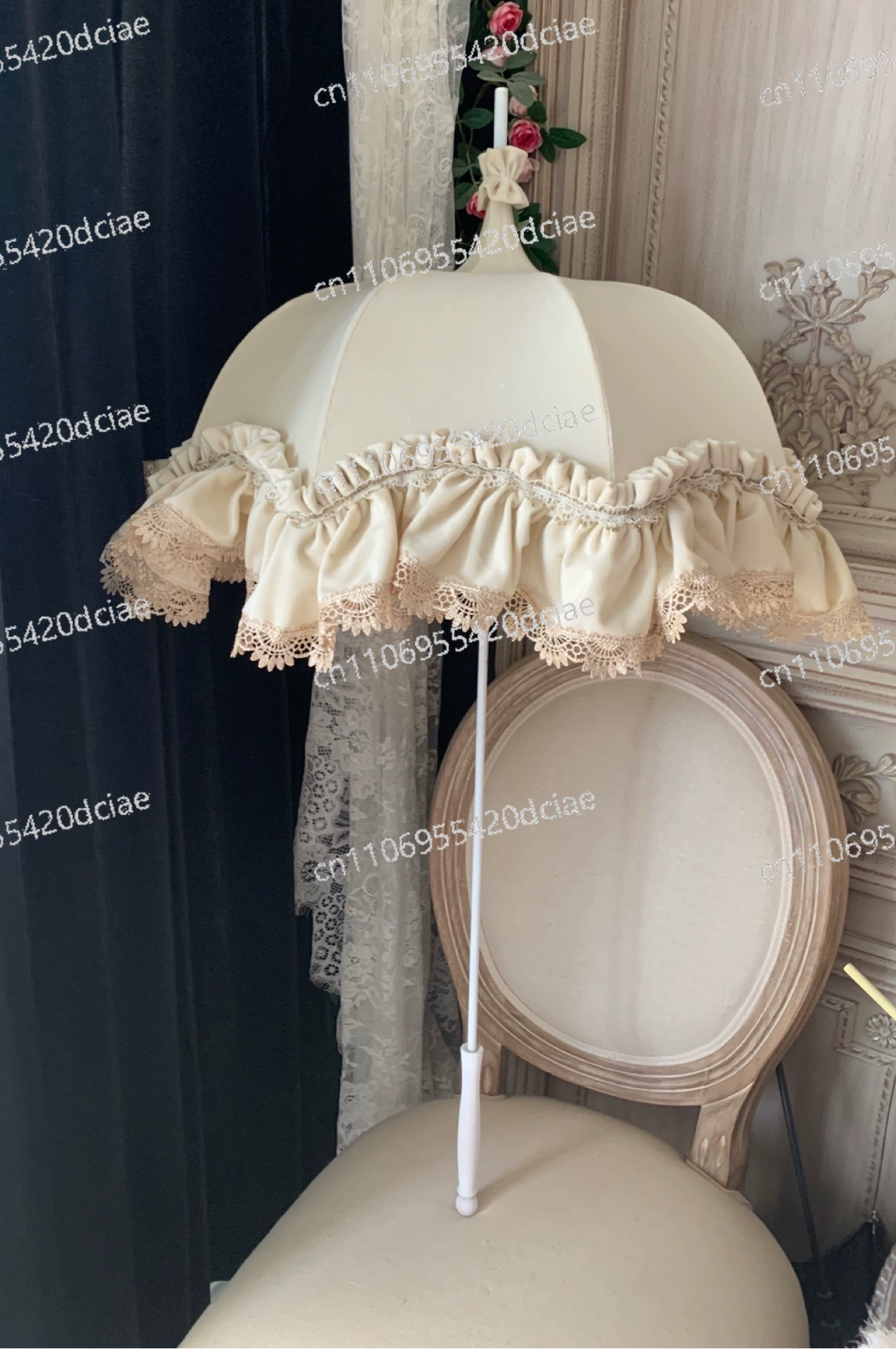 Handmade Vintage Lolita Umbrel - Photography Umbrella ulasan dan harga