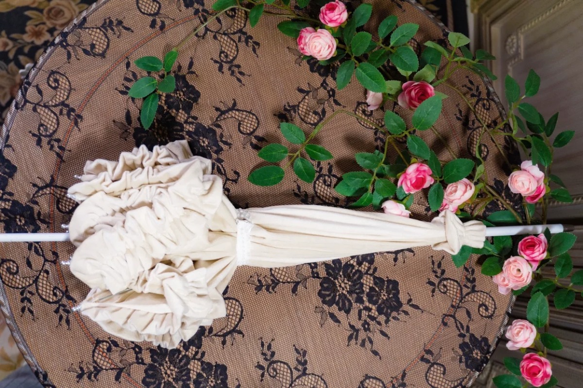 Handmade Vintage Lolita Umbrel - Photography Umbrella ulasan dan harga