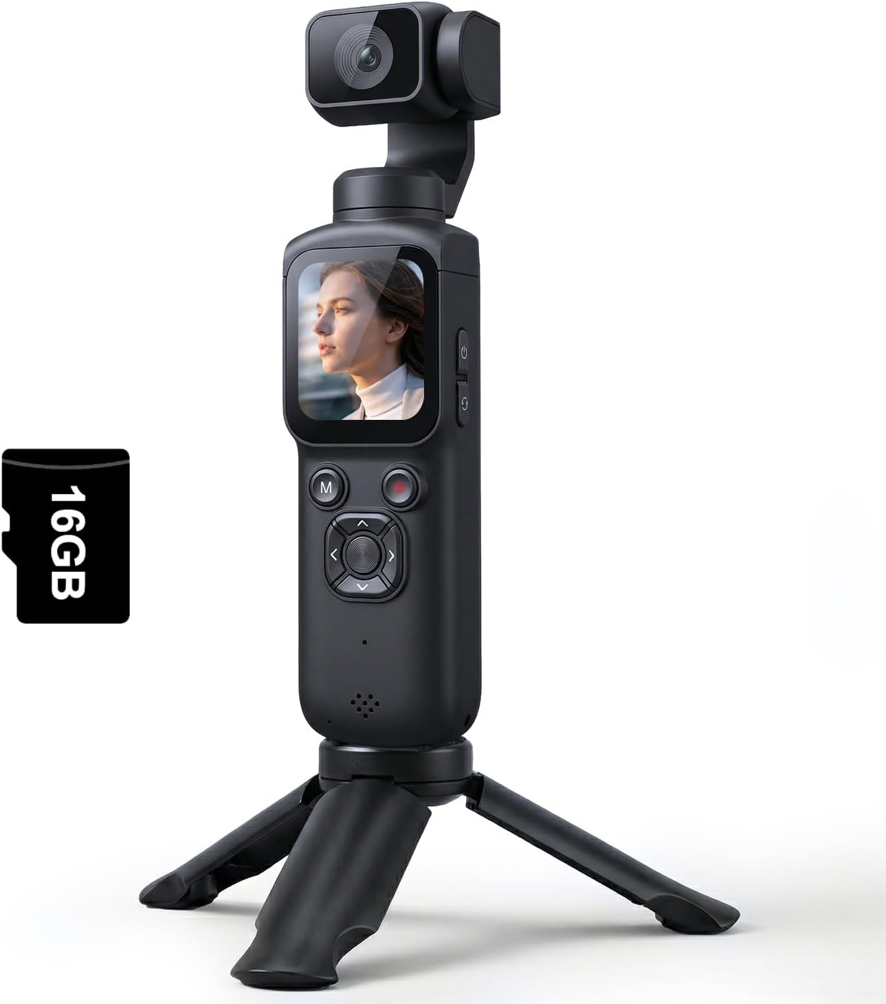 Pocket 3‑Axis Gimbal Vlog Came - Photographic Memory ulasan dan harga