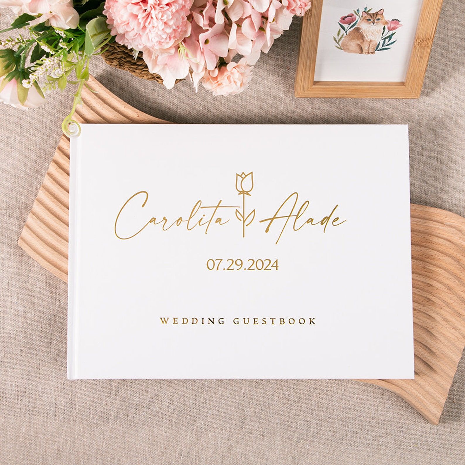 Custom Wedding Guestbook Perso - Photography Book ulasan dan harga