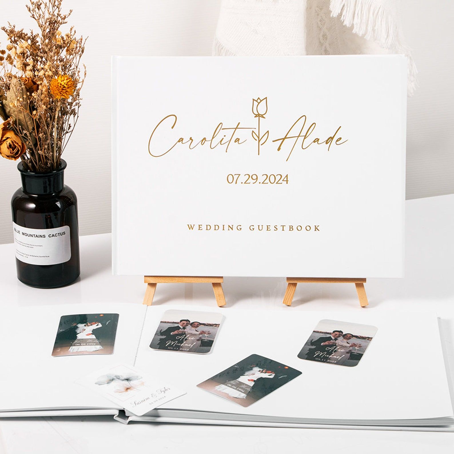 Custom Wedding Guestbook Perso - Photography Book ulasan dan harga