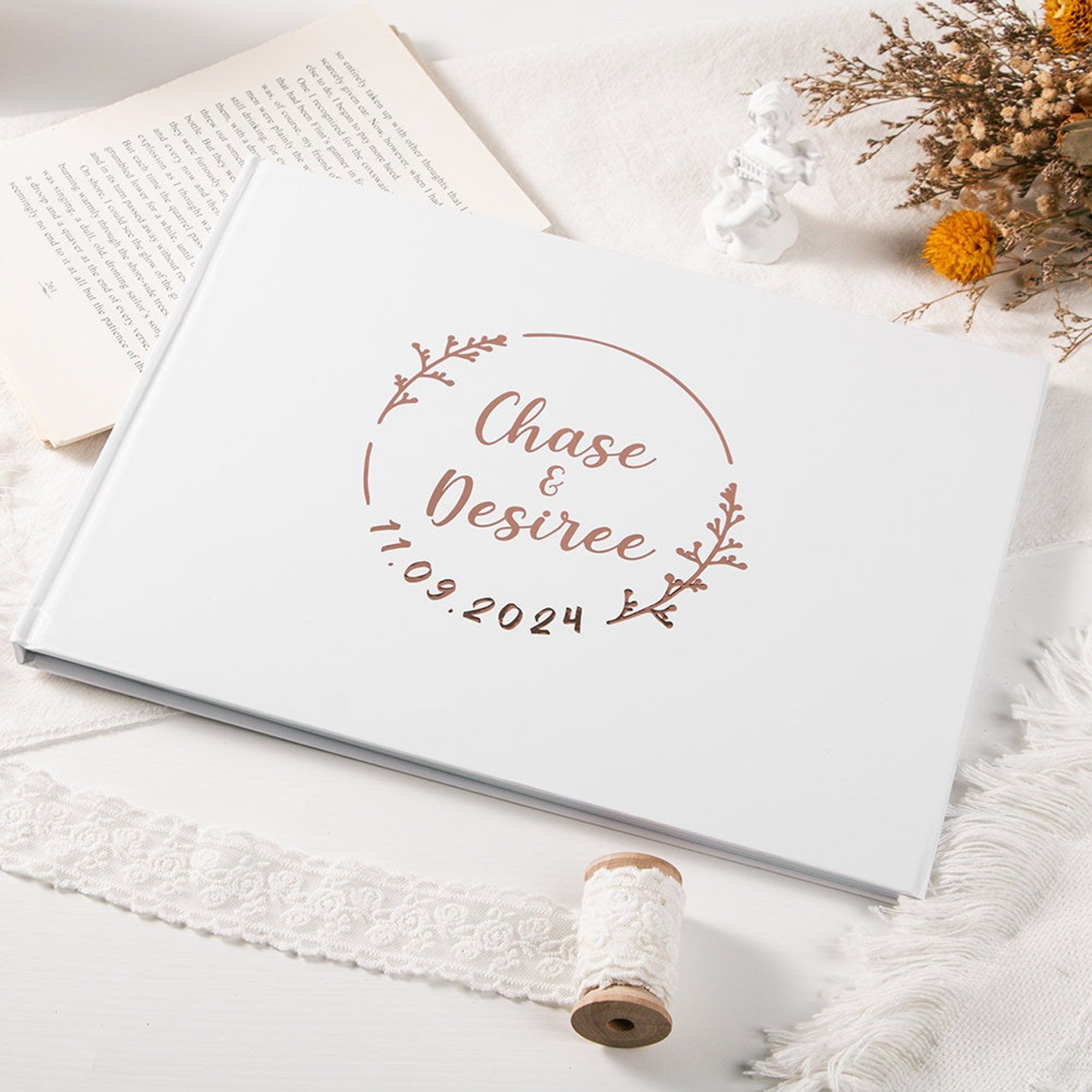 Custom Wedding Guestbook Perso - Photography Book ulasan dan harga